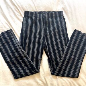 Brandy Melville Black and White Striped Pants